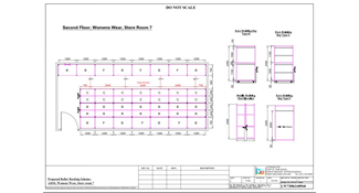 CAD layout of proposed Roller Racking
